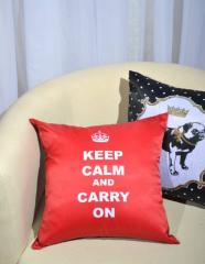 Подушка декоративная Keep Calm красная